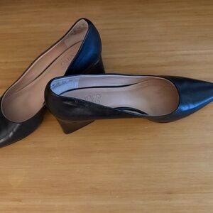Franco Sarto Black Leather Heels
